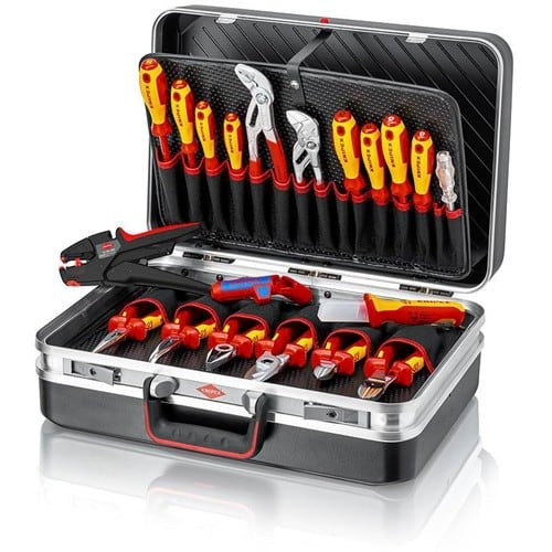 KNIPEX Werkzeugkoffer 20-tlg.Koffer a.ABS-Material Elektroinstallation KNIPEX