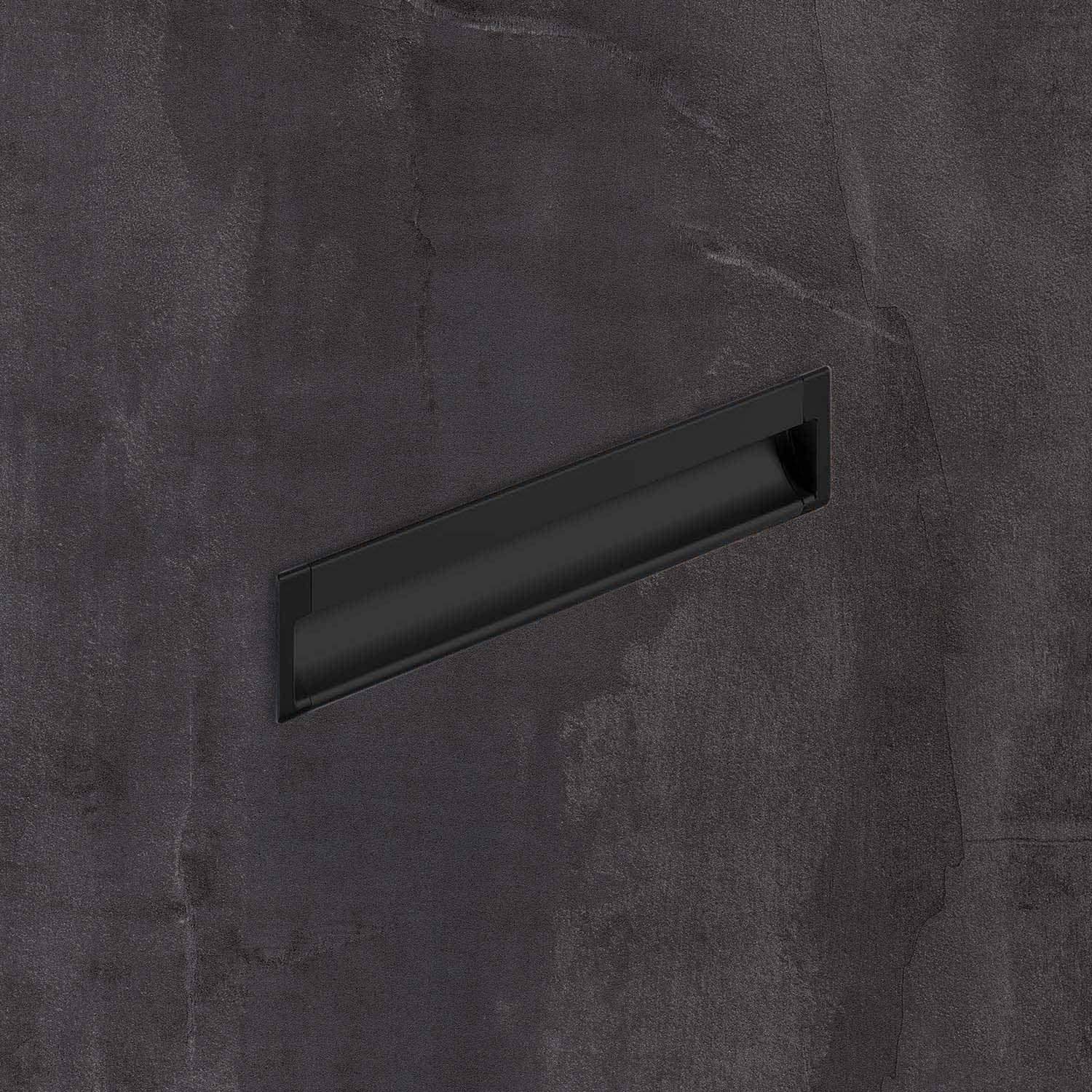 HETTICH Einsetzgriff Spira, L 2000 mm, B 43 mm, H 17.5 mm, Schwarz matt, 9347582