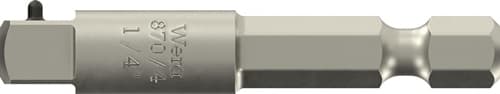 WERA Adapter 870/4 Antriebssechskant 1/4 Zoll Abtriebs-4-KT.1/4 Zoll L.50mm WERA