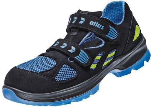 ATLAS Sicherheitssandale FLASH 4605 XP Gr.41 W.14 black/royal blue/neon-yellow