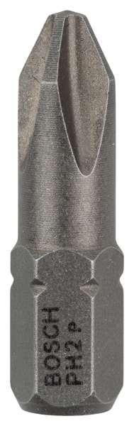 BOSCH Schrauberbit Extra-Hart PH 2, 25 mm, 25er-Pack