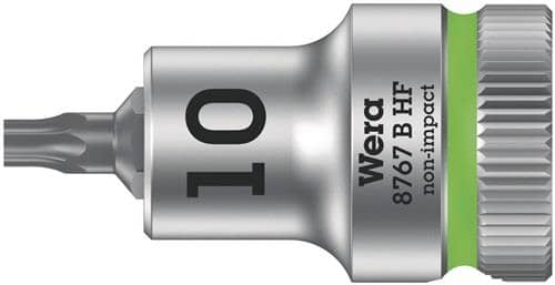 WERA Schraubendrehereinsatz 8767 B HF Torx 3/8 Zoll TORX® TX 10 L.35mm WERA