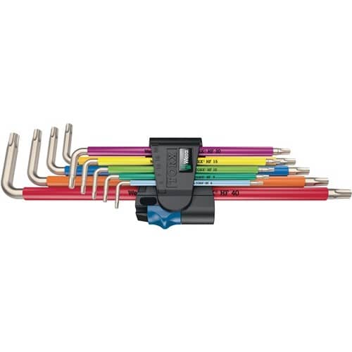 WERA Winkelschlüsselsatz 3967/9 TX SXL Multicolour HF Stainless 1 9teilig VA Wera