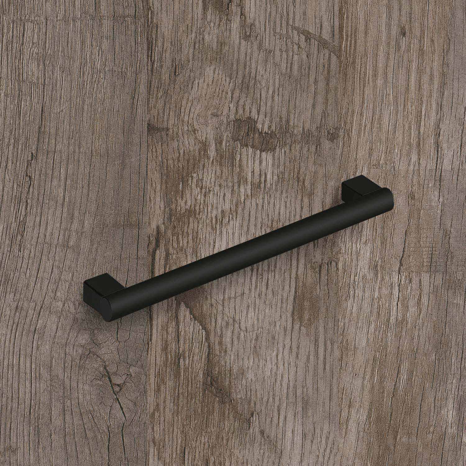 HETTICH Griff Vieste, Bohrabstand 224 mm, L 248 mm, H 30 mm, ø 12 mm, Schwarz matt, 9345471