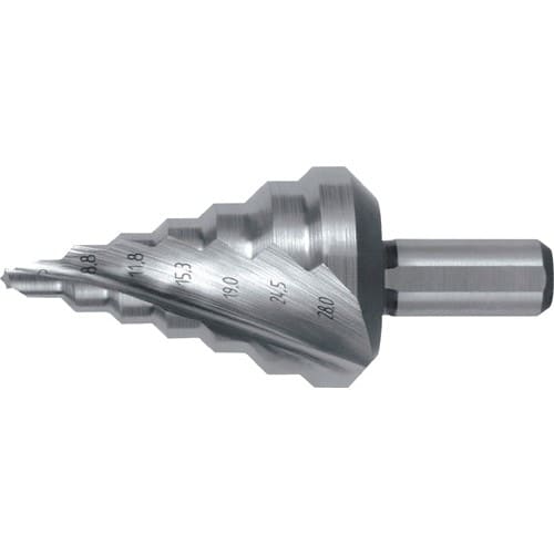 RUKO Stufenbohrer Bohrber.5-28mm HSS Spiralnut Z.2 Stufen 7 RUKO