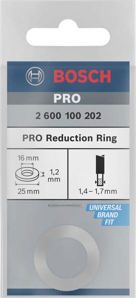 BOSCH Reduzierring für Kreissägeblätter, 25 x 16 x 1,2 mm