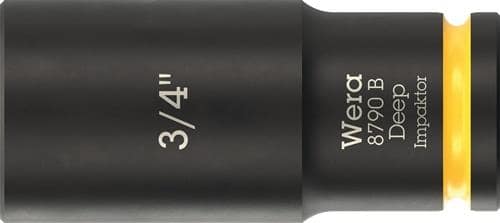 WERA Steckschlüsseleinsatz 8790 B Impaktor Deep 3/8 Zoll 3/4 Zoll L.63mm WERA