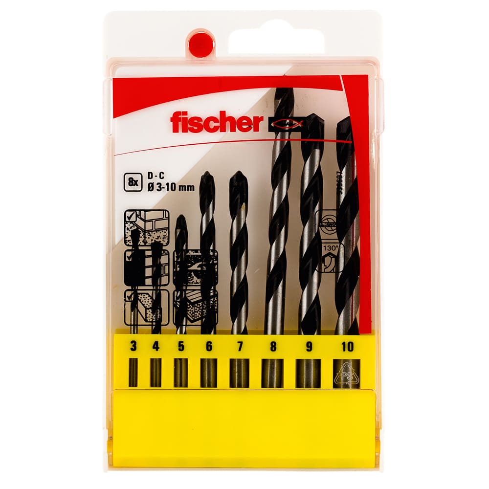FISCHER Betonbohrer D-C Set 3-10mm (8)