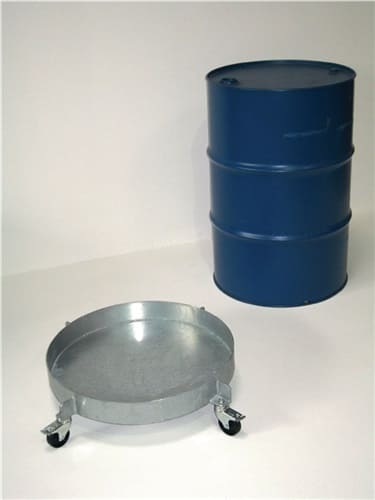MEILLER Fassroller STA geschl.I-D.610mm silber verz.200l Stahlblechfass