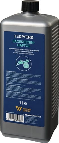 TECWERK Sägekettenhaftöl 75-95 mm²/s (bei 40GradC) 1l Flasche TECWERK