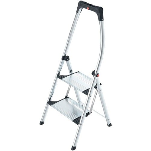 HAILO Klapptritt K100 Stufen 2 Plattform-H.490mm Alu.m.Anti-Rutsch-Riffelung HAILO