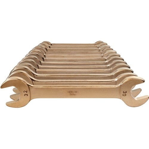 ENDRES TOOLS Doppelmaulschlüsselsatz 12-tlg.SW6-32mm Aluminium-Mehrstoff-Bronze funkenfrei