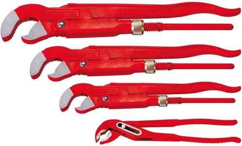 Eckrohrzangenset Profi-Set 4 4tlg.f.Rohre 1-1,1/2-2,10 Zoll ROTHENBERGER