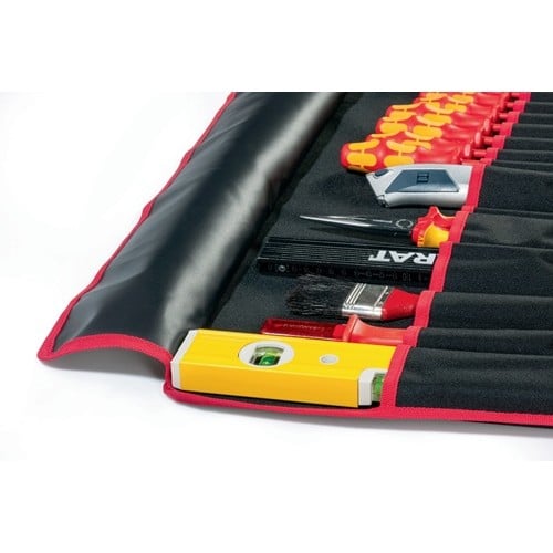PARAT Werkzeugrolltasche 20 Fächer B740xH330mm Nyl.schwarz/rot PARAT