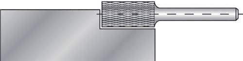 Frässtift ZYAS Hartmetall Blank Verzahnung KVZ 4 mit Stirn RUKO