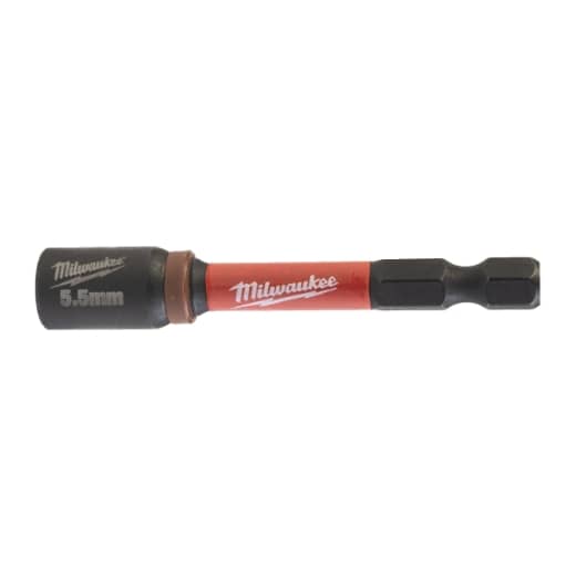 MILWAUKEE 5,5 x 65 mm, M3 magnetisch SHOCKWAVE Steckschlüssel 1/4"