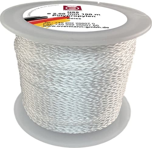 OVERMANN Maurerschnur L.100m D.2mm 65kg PP weiß