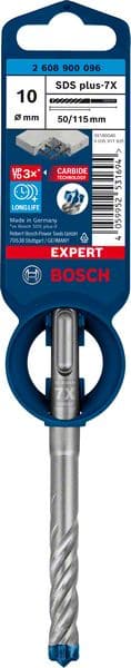 BOSCH EXPERT SDS plus-7X Hammerbohrer, 10 x 50 x 115 mm. Für Bohrhämmer