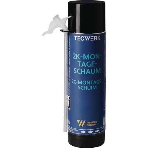 TECWERK 2K-Montageschaum 400ml B2 hellgrün m.Einw.-Handsch.Dose TECWERK
