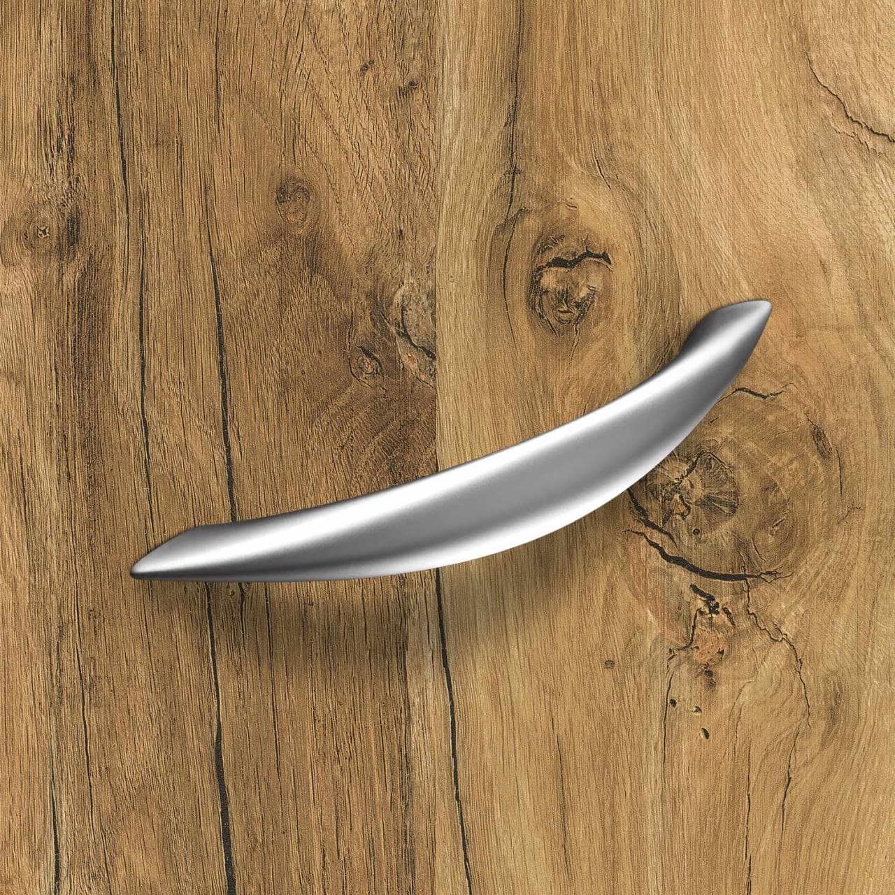 HETTICH Griff Carvo, •–• 128, L 158 mm, B 19 mm, H 30 mm, Edelstahl Optik gebürstet, 9112623