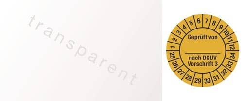Mehrjahresprüfplakette B25xL60mm J.2025-2034 Folie
