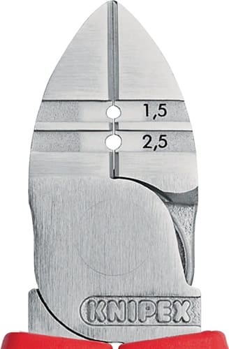 KNIPEX Abisolierseitenschneider L.160mm 1,5/2,5mm² pol.Mehrkomp.-Hüllen KNIPEX