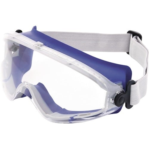TECWERK Vollsichtschutzbrille DAYLIGHT TOP EN 166 Rahmen blau,Scheibe klar PC TECWERK