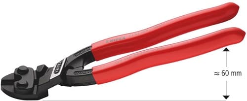KNIPEX Kompaktbolzenschneider CoBolt® L.200mm Ku.-Überzug 20Grad 3,6mm m.Aussparung
