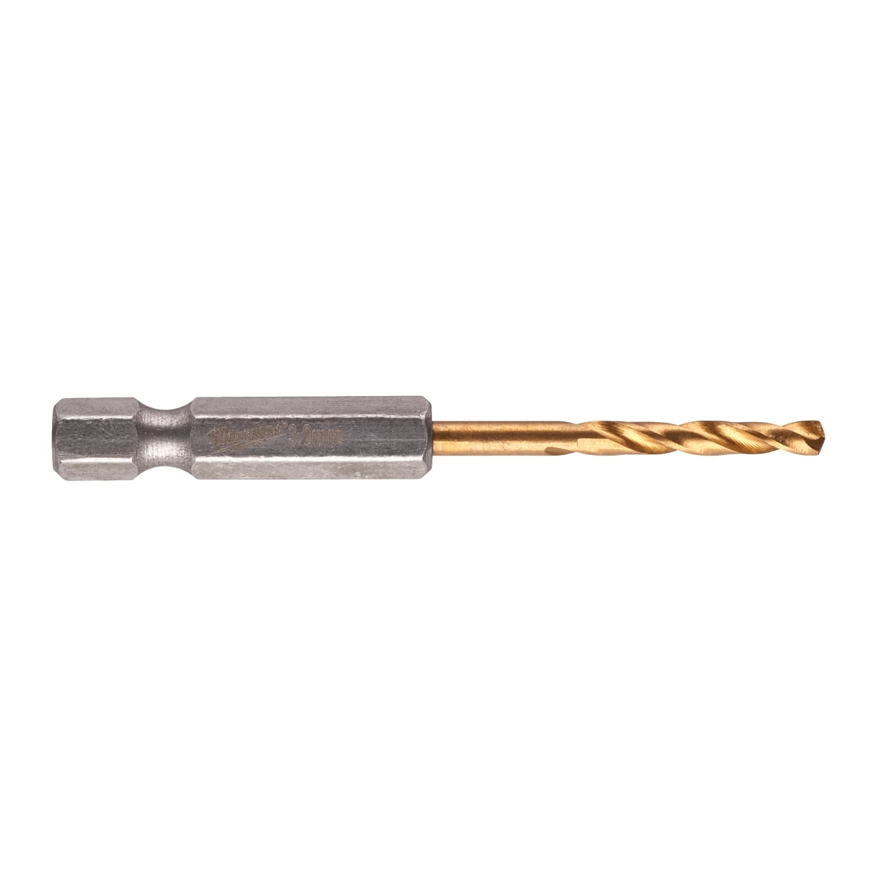 MILWAUKEE 3,0 x 65 mm SHOCKWAVE Metallbohrer HSS-G RED HEX Titan 1/4"