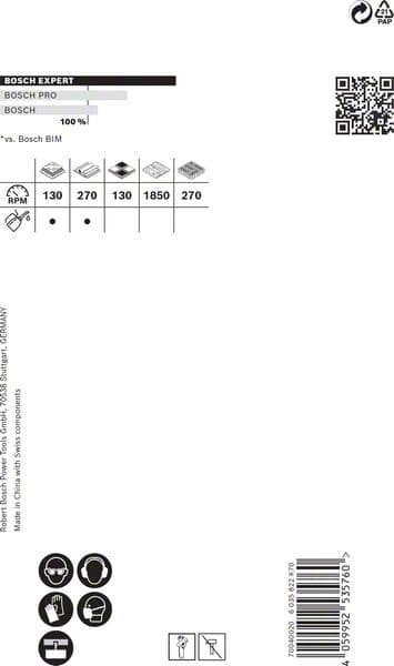 BOSCH EXPERT Tough Material Lochsäge, 64 x 60 mm. Für Dreh- und Schlagbohrer