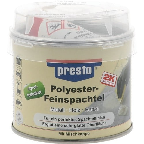 PRESTO 2K-Feinspachtel weiß,Härter rot 250g Dose PRESTO
