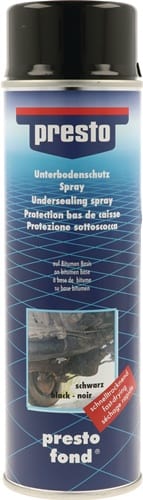 PRESTO Unterbodenschutz-Spray schwarz 500ml PRESTO