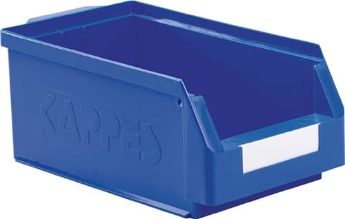 RASTERPLAN Sichtlagerkasten L350xB200xH150mm PE blau RASTERPLAN