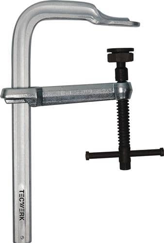 TECWERK Hochleistungsschlosserzwinge Spann-W.500mm A.140mm Knebel TECWERK