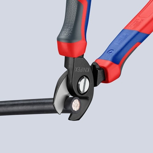 KNIPEX Kabelschere L.165mm Mehrkomp.-Hüllen KNIPEX