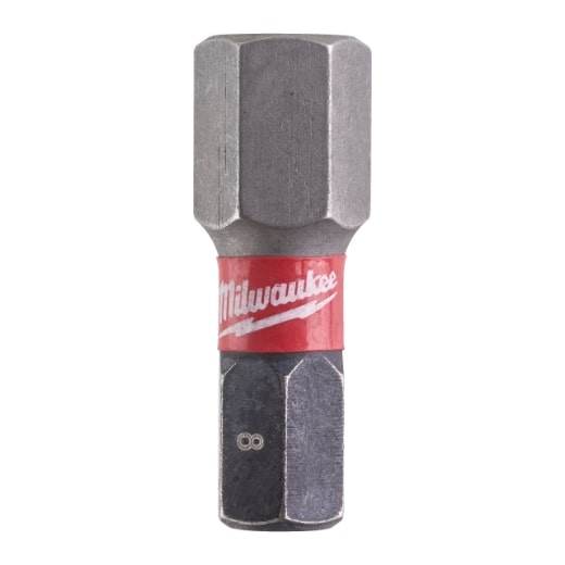 MILWAUKEE Hex 8 / 25 mm Schrauberbit SHOCKWAVE