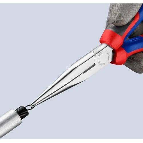 KNIPEX Flachrundzange L.200mm verchr.ger.Comfort-Griff KNIPEX