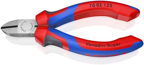 KNIPEX Seitenschneider L.125mm Kopf pol.Comfort-Griff max.1,5mm KNIPEX