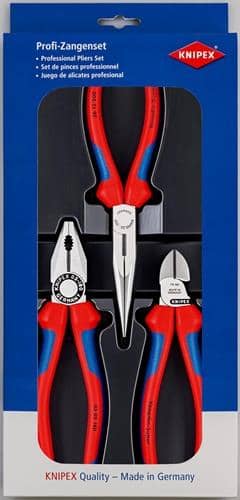 KNIPEX Zangensatz Montage-Paket Inh.3tlg.Ku.-Tiefziehteil KNIPEX