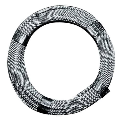 Drahtseil D.3,0-4,0mm L.10m 6x7+1 FE Bruchkraft 5,28 kN Stahl,verz.ku.-ummantelt