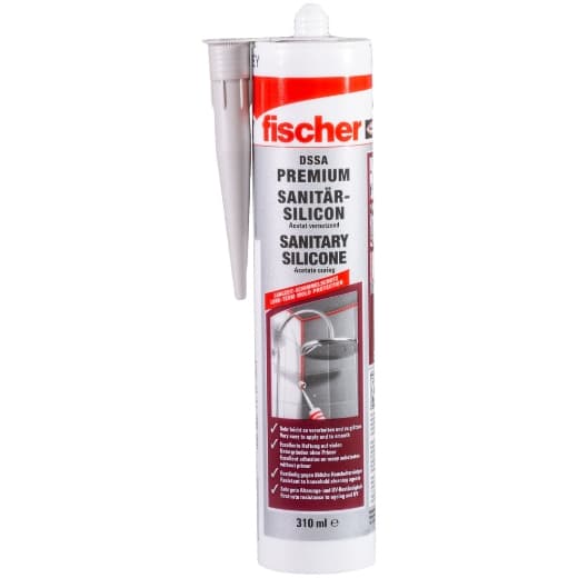 FISCHER Sanitärsilicon DSSA 310 weiß