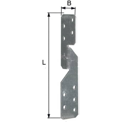 GAH Sparrenpf.Ank.L/R 170x33x2mm GAH