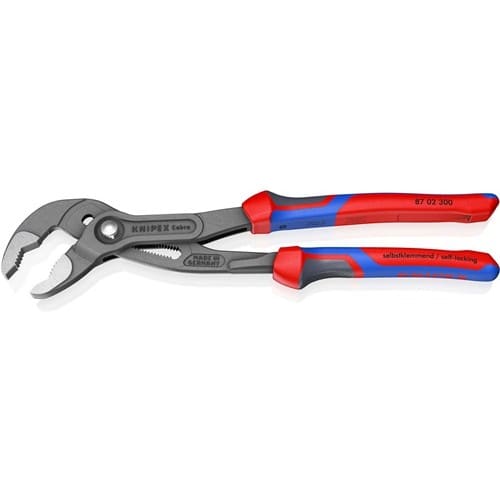 KNIPEX Wasserpumpenzange Cobra® L.300mm Spann-W.60mm pol.Mehrkomp.-Hülle KNIPEX