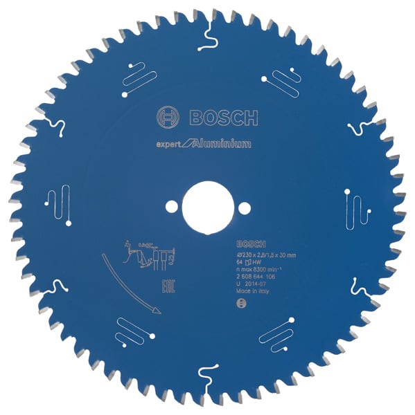 BOSCH Kreissägeblatt Expert for Aluminium, 230 x 30 x 2,8 mm, 64