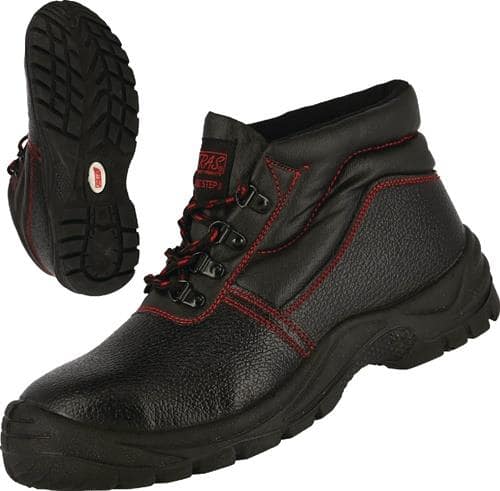 NITRAS Sicherheitsstiefel BASIC STEP MID Gr.46 schwarz S3 SRC EN20345 Volleder NITRAS