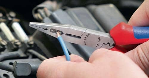 KNIPEX Verdrahtungszange L.160mm 0,5-0,75/1,5/2,5mm² pol.Comfort-Griff KNIPEX