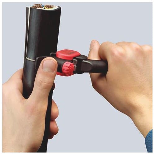 KNIPEX Abmantelungswerkzeug Gesamt-L.150mm Arbeitsbereich D.ab 25,0mm KNIPEX