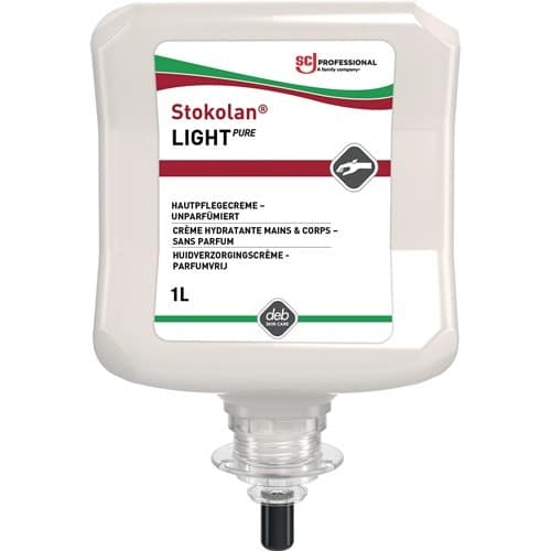 SC JOHNSON PROFESSIONAL Hautpflegecreme Stokolan® Light PURE 1l duft-/farbstofffrei Kartusche