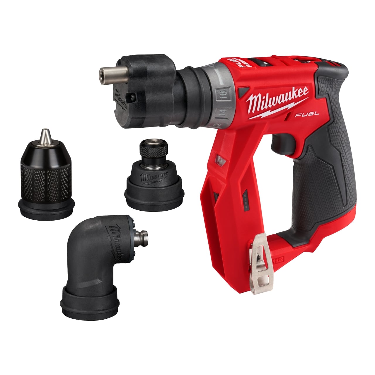 MILWAUKEE FUEL™ Akku-Kompakt-Bohrschrauber mit Schnellwechselbohrfutter M12FDDXKIT-0X