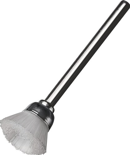 LESSMANN Miniflächenbürste STB DxB37xL5mm PA transp.5mm Schaft-D.3mm LESSMANN